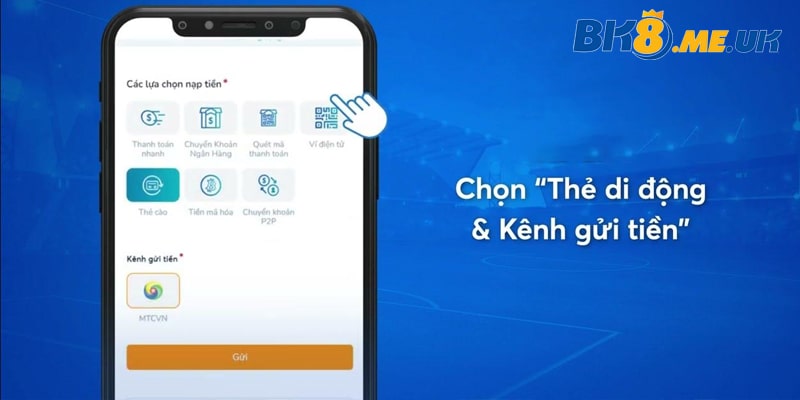 Hướng dẫn tân thủ các bước giao dịch tại Bk8