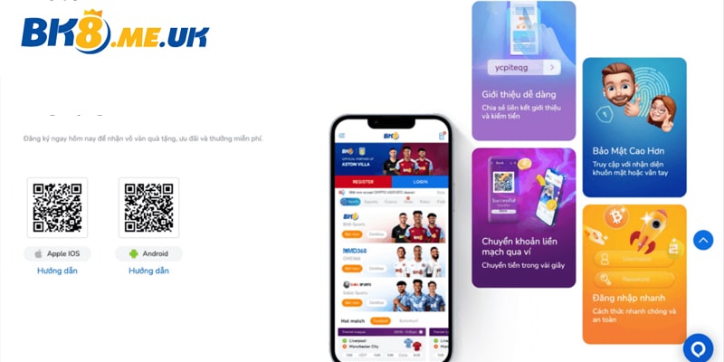 Hướng dẫn tân thủ chi tiết cách tải app Bk8